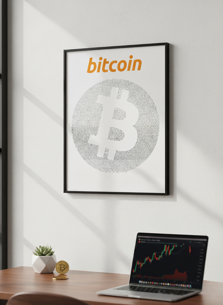 The Bitcoin Whitepaper Poster