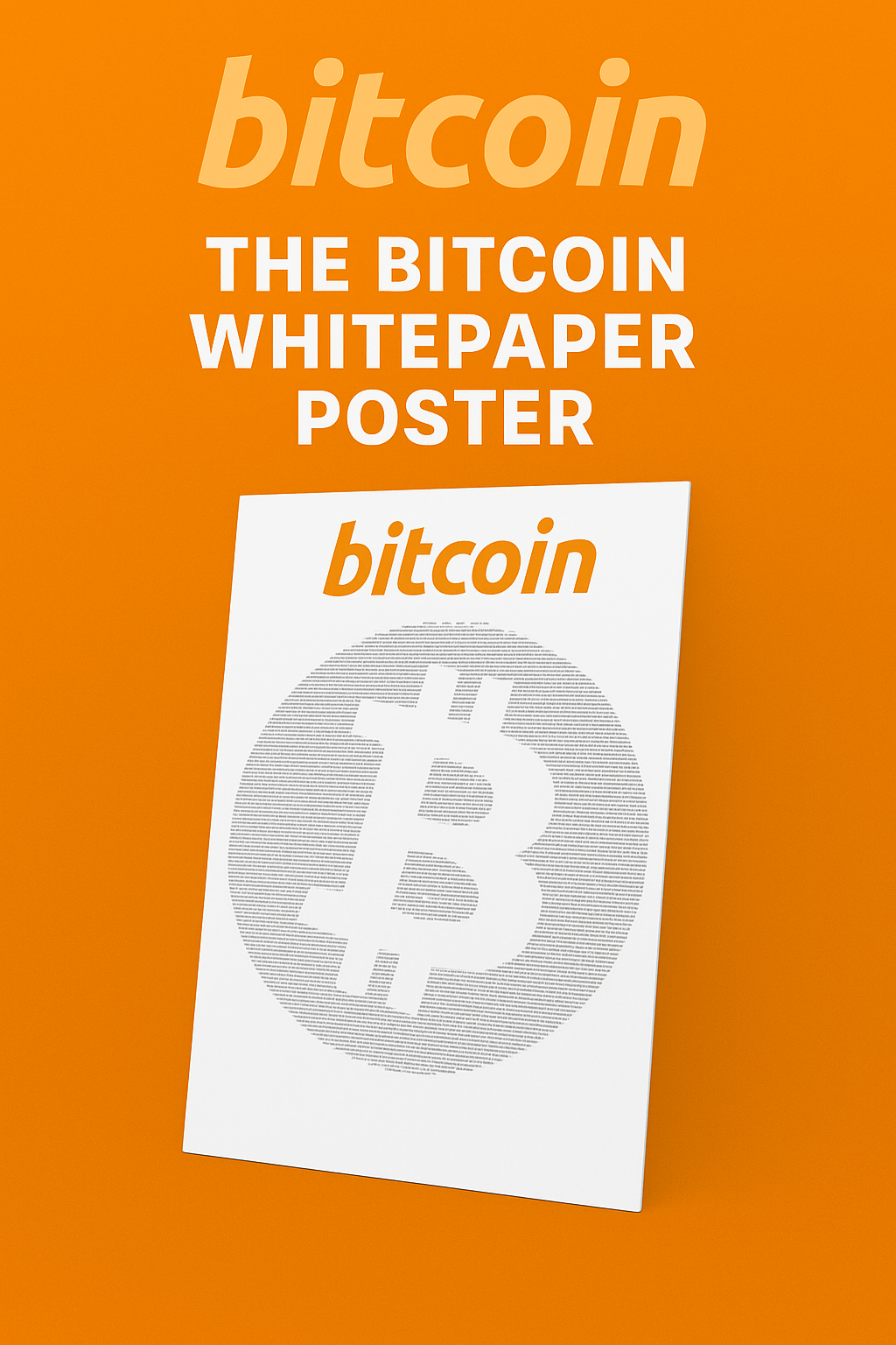 The Bitcoin Whitepaper Poster