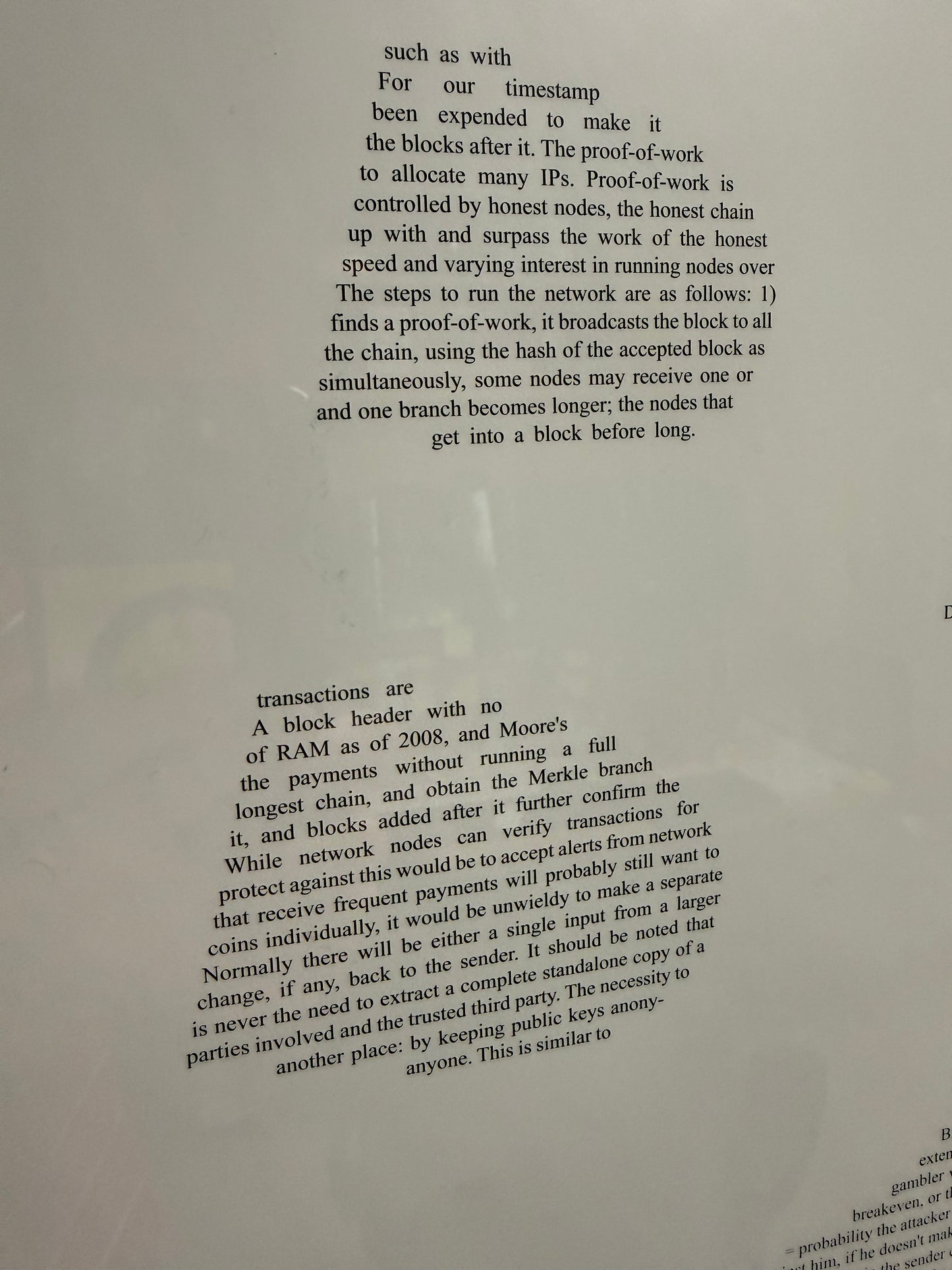 The Bitcoin Whitepaper Poster