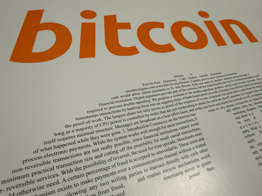 The Bitcoin Whitepaper Poster