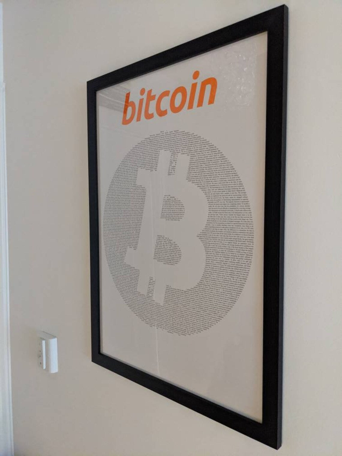 The Bitcoin Whitepaper Poster